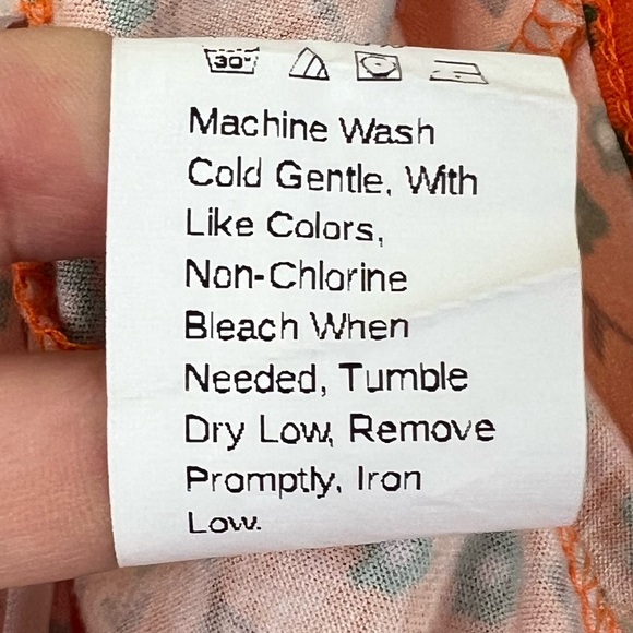 Floral copped halter top, size L - Picture 5 of 6